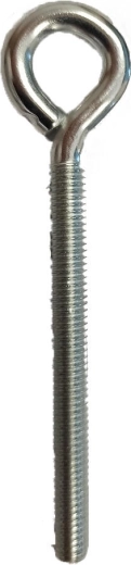 Œillet fermé avec filetage métrique M8 × 80 galvanisé (75 pcs)