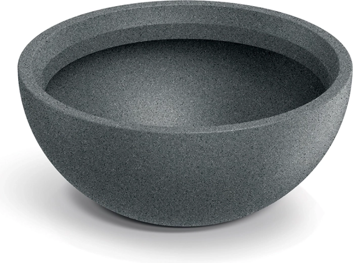 Pot de fleurs Molio Bowl 38 cm en gris granit