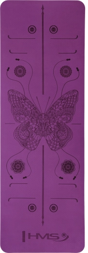 Tapis de yoga HMS YM10 violet