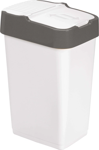Poubelle en plastique HEIDRUN 35 l avec couvercle basculant