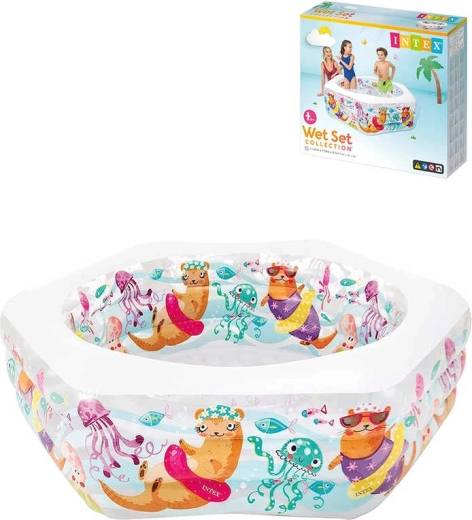Piscine gonflable Intex avec des loutres 191 × 178 × 61 cm