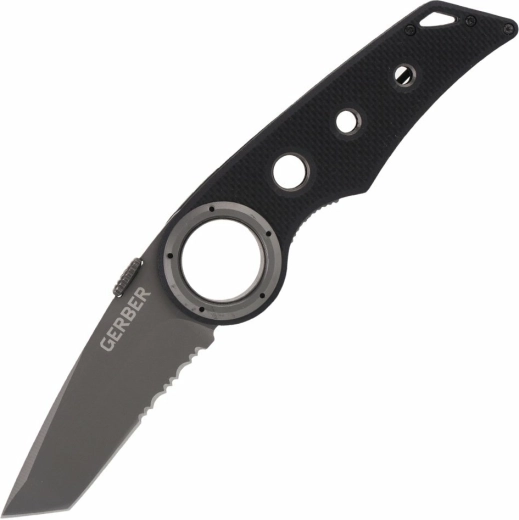 Gerber Remix Tactical couteau de poche 7,7 cm, noir, G10, clip