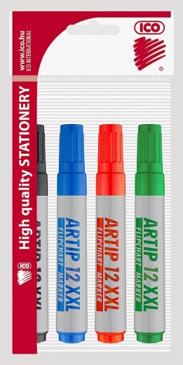 Marqueurs pour paperboard ICO XXL, set de 4 couleurs