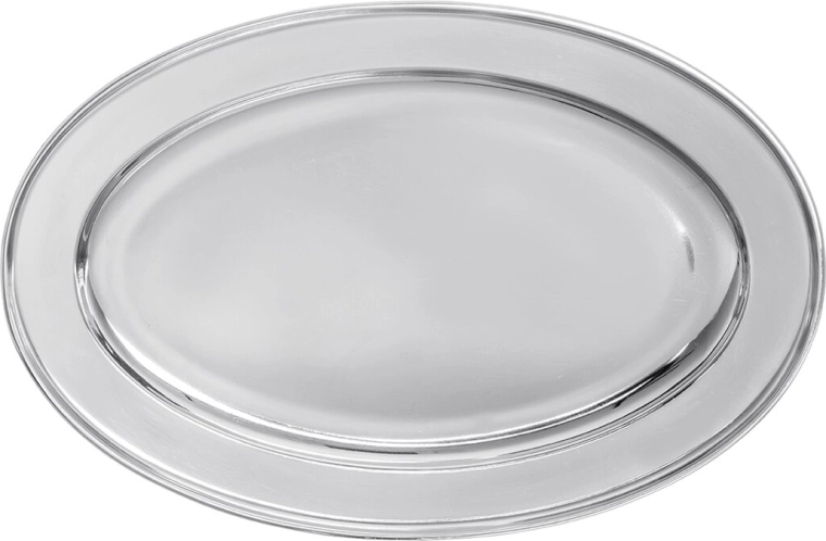 Plateau de service en acier inoxydable 34,5 × 23 cm