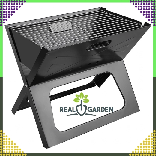 Barbecue au charbon de bois pliable et portable type valisette