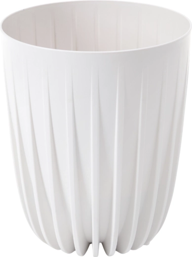 Pot Mira 39 cm blanc avec insert amovible