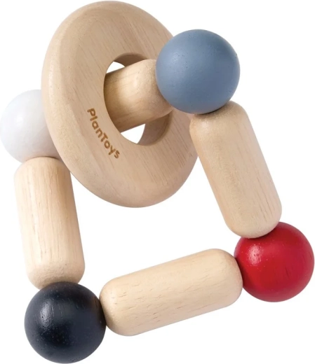 PlanToys hochet contrasté carré