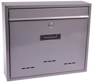 Boîte aux lettres RADIM, 360 × 310 × 90 mm, gris