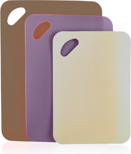 Ensemble de planches à découper antidérapantes CULINARIA, 3 pièces