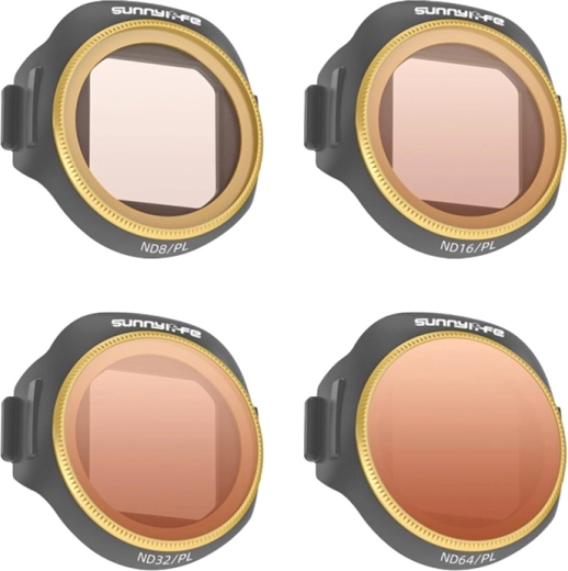 Kit de filtres ND/PL Sunnylife pour DJI Mini 5 Pro (ND8/PL, ND16/PL, ND32/PL, ND64/PL)