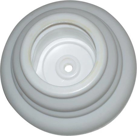 Support mural avec cache, plastique blanc