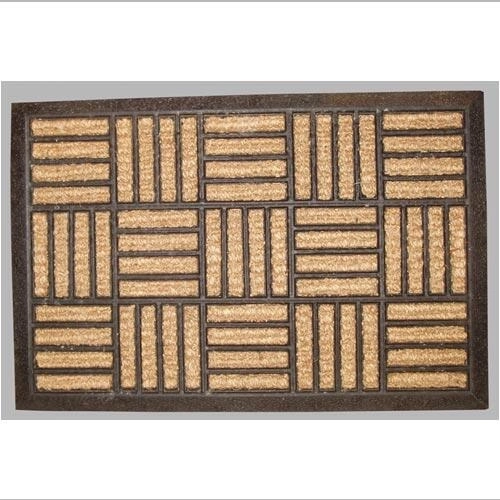 Paillasson Criss Cross 40 × 60 cm en fibre de coco et PP