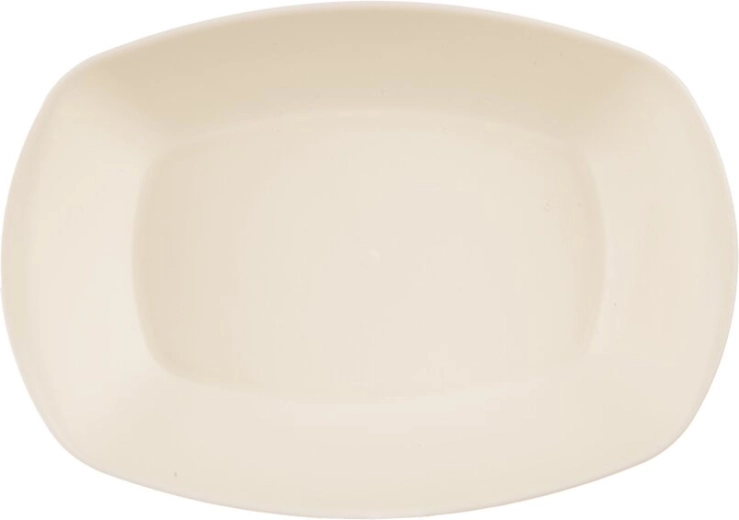 Plat de service Sandy ovale 17 × 12 cm crème