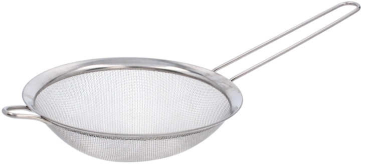 Passoire de cuisine en métal avec poignée 18 cm