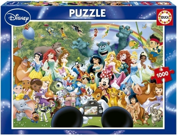 Puzzle Educa Monde incroyable Disney II 1000 pièces