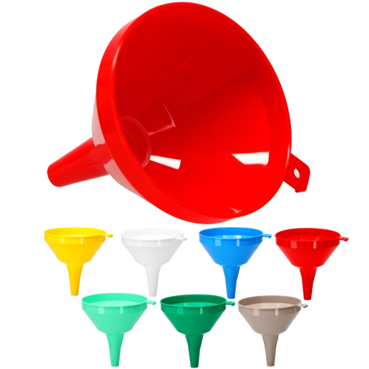 Grand entonnoir en plastique avec filtre 16 cm