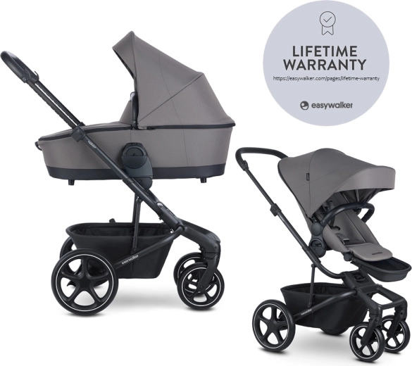Poussette combinée Easywalker Harvey 5 2-en-1 pebble grey