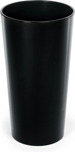 Cache-pot Lilia 25 cm noir avec insert