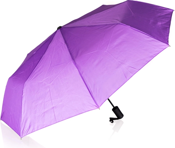 Parapluie pliant violet 52 cm à ouverture automatique