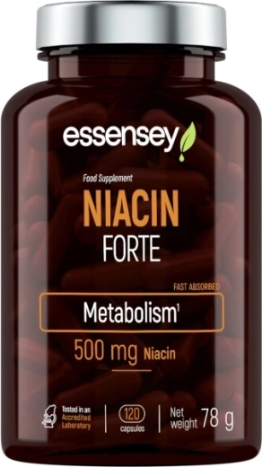 Essensey Niacin Forte vitamine B3 500 mg, 120 gélules