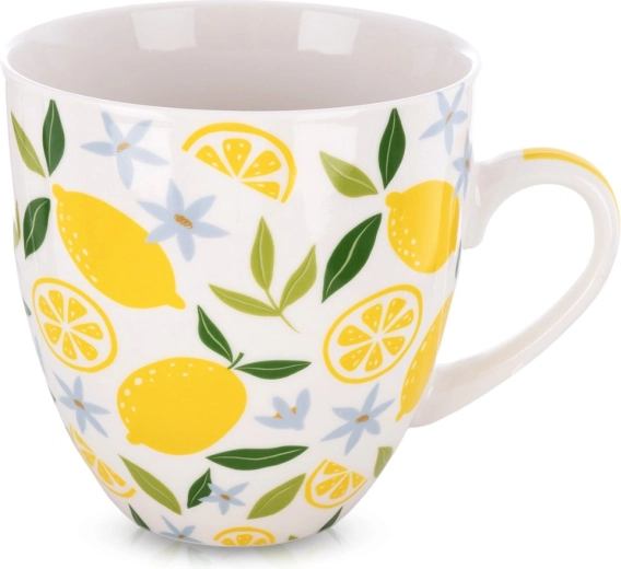 Grande tasse en porcelaine avec citrons XXL 1 L