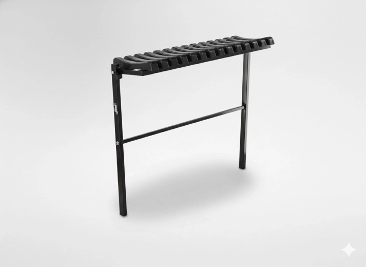 Banc de cimetière pliant 86 cm – noir