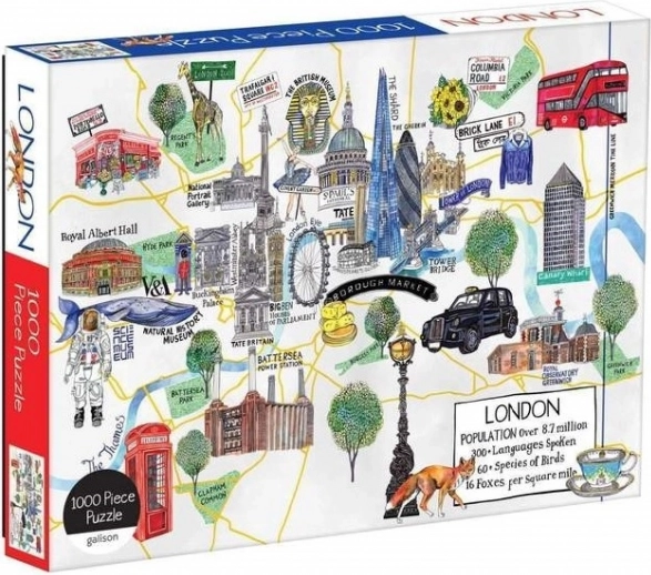 Puzzle carte de Londres 1000 pièces