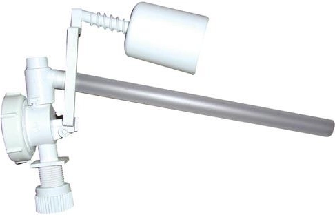 Valve de remplissage latéral pour réservoir de WC avec flotteur