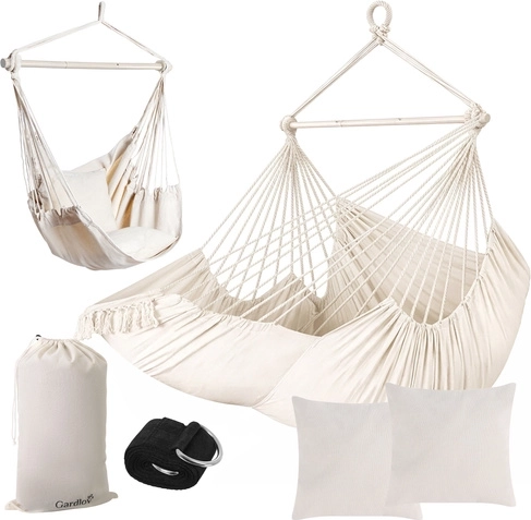 Fauteuil suspendu 210 cm beige GARDLOV