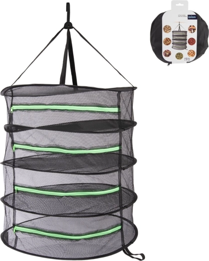Filet suspendu pour le séchage des herbes et des champignons 60 cm, 4 niveaux