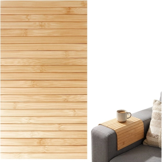 Tapis de table en bambou enroulable 44 × 24 cm