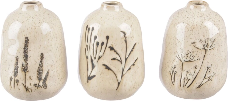 Vase en porcelaine blanche en forme de fleur (3 variantes)