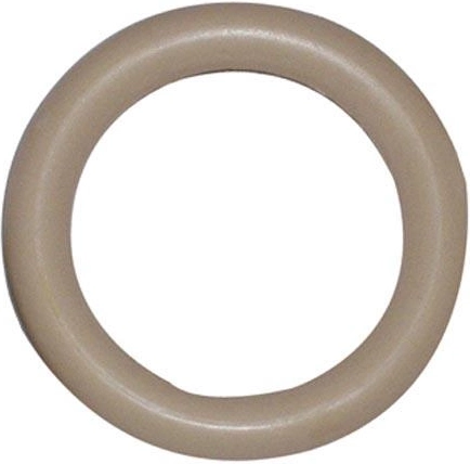 Anneaux de rideau en plastique, beige (lot de 10 pièces)