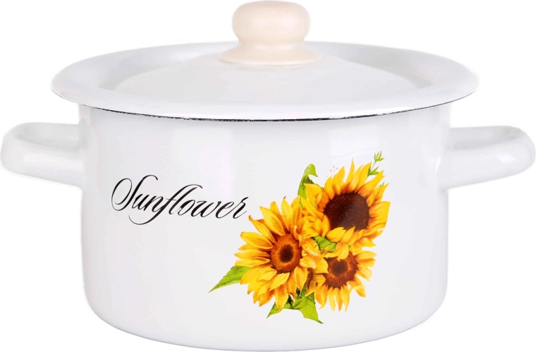 Cocotte émaillée avec couvercle TORO 2 l tournesol