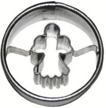 Emporte-pièce ange – rond 3 × 1,6 cm, tôle étamée