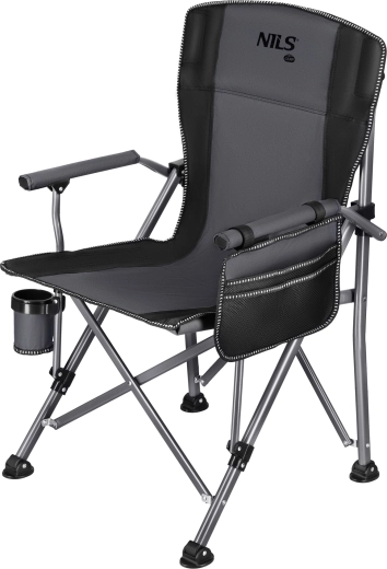 Fauteuil de camping pliant NILS Camp gris-noir