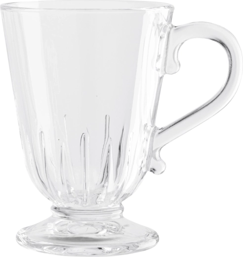 Altom Design Siena mug en verre sur pied 320 ml avec décor Promienie
