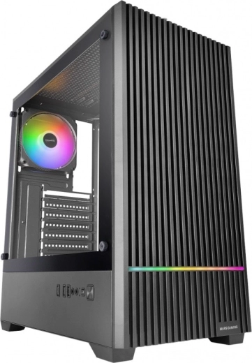 Mars Gaming MC-Quantum boîtier PC gamer ATX noir avec 4 ventilateurs