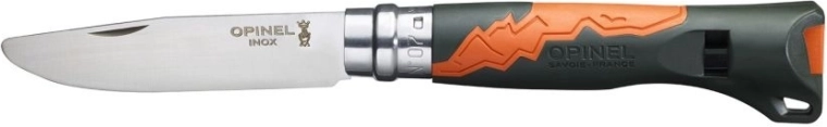 Couteau de poche pour enfants OPINEL N°07 Outdoor Junior kaki avec sifflet