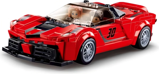 Sluban voiture de sport italienne rouge Model Bricks – jeu de construction