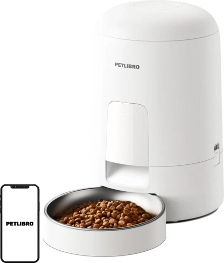 Distributeur automatique intelligent de nourriture pour animaux Petlibro Air, blanc