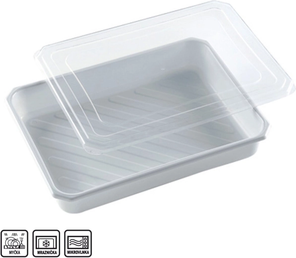 Boîte rectangulaire en plastique (PP) 4 l
