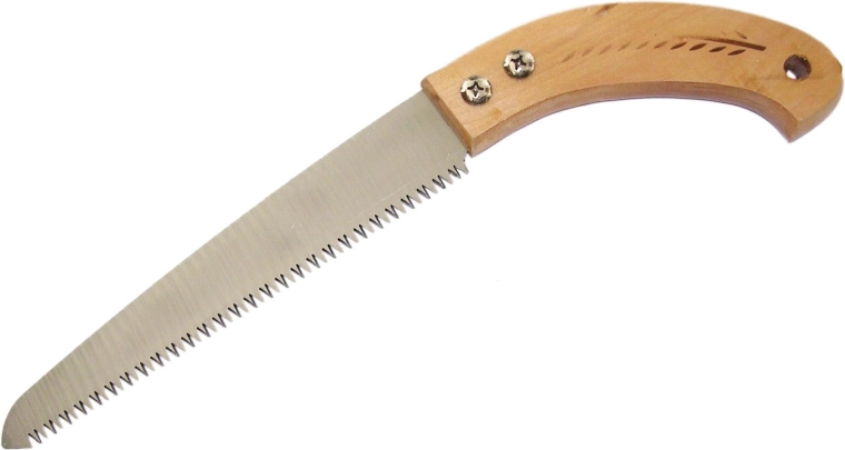Scie de jardin manuelle avec manche en bois 210 mm