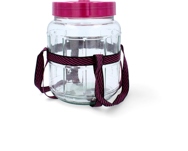 Dame-jeanne multifonction en verre pour vin 5 l