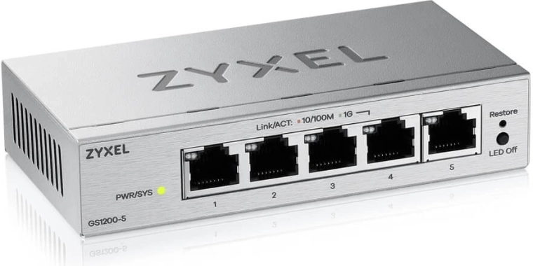 Switch Gigabit 5 ports géré via le Web GS1200v3
