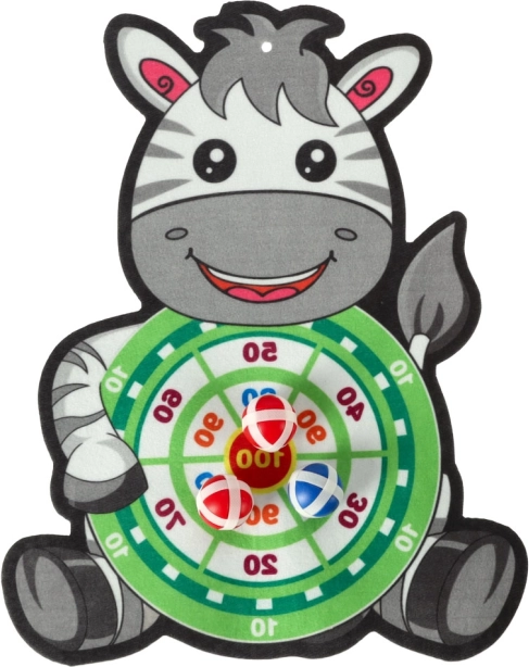 Cible de fléchettes sécurisée avec velcro en forme d'animal