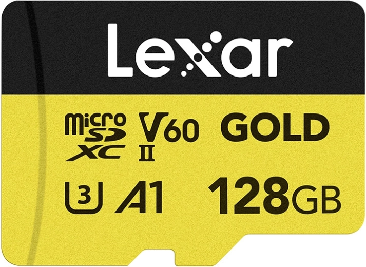 Carte mémoire Lexar Gold microSDXC 128 Go