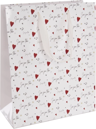 Sac cadeau en papier « Rien que pour toi » 26 × 12 × 32 cm