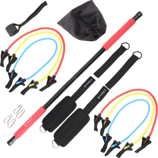 Barre de Pilates avec kit d’élastiques HMS DC31