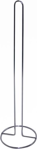 Porte-papier toilette en métal chromé 55,7 × 16 cm